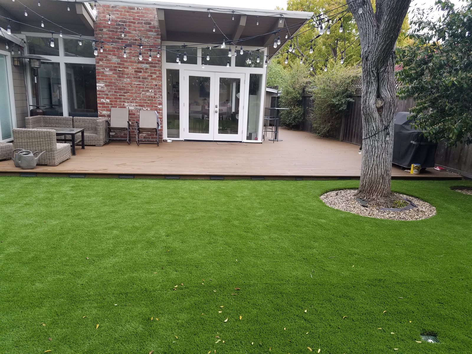 Finished backyard deck