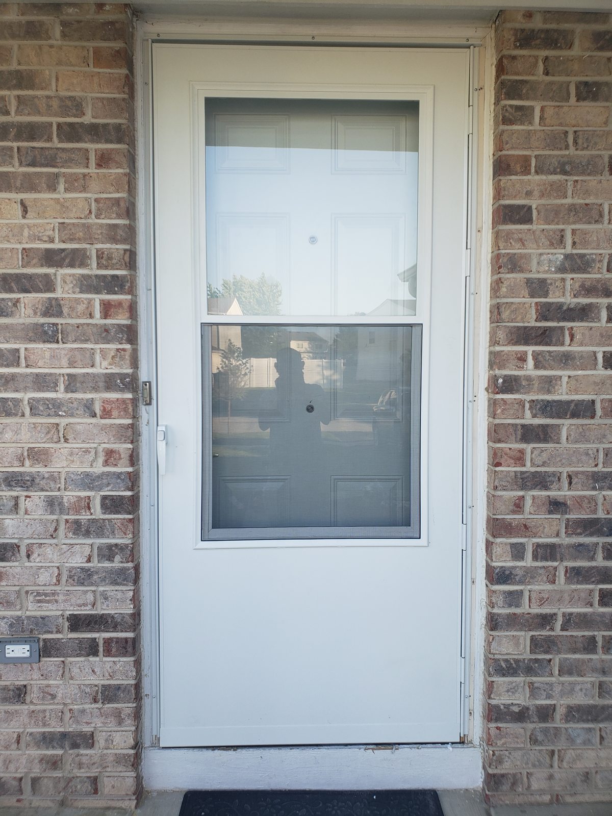 White exterior window and trim