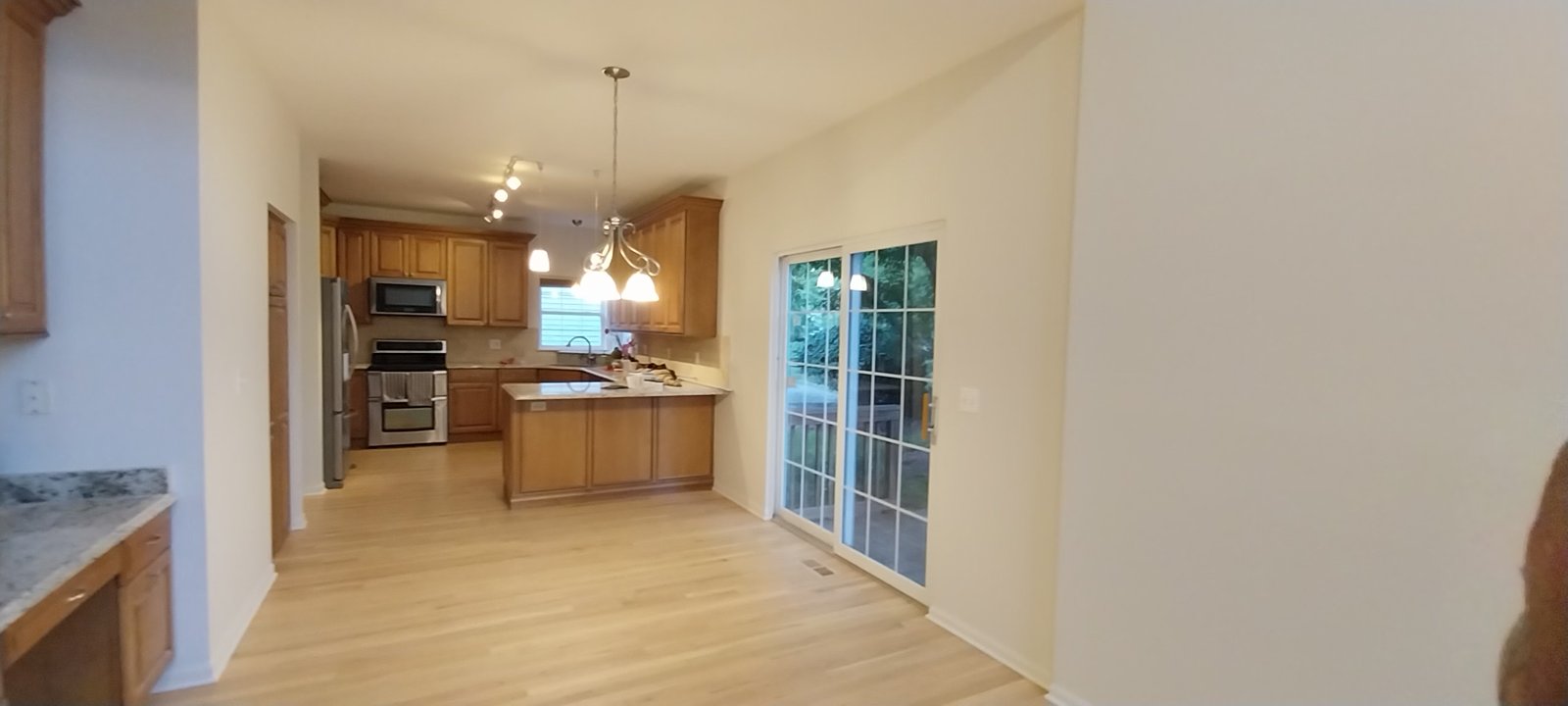 Finished kitchen and dining area