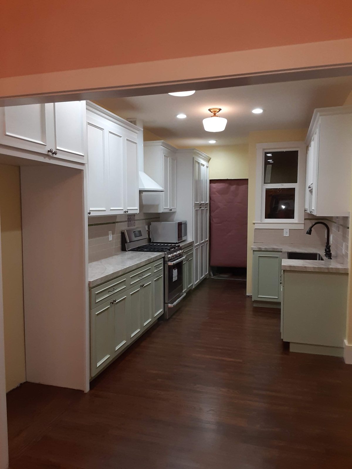 Finished kitchen and dining area