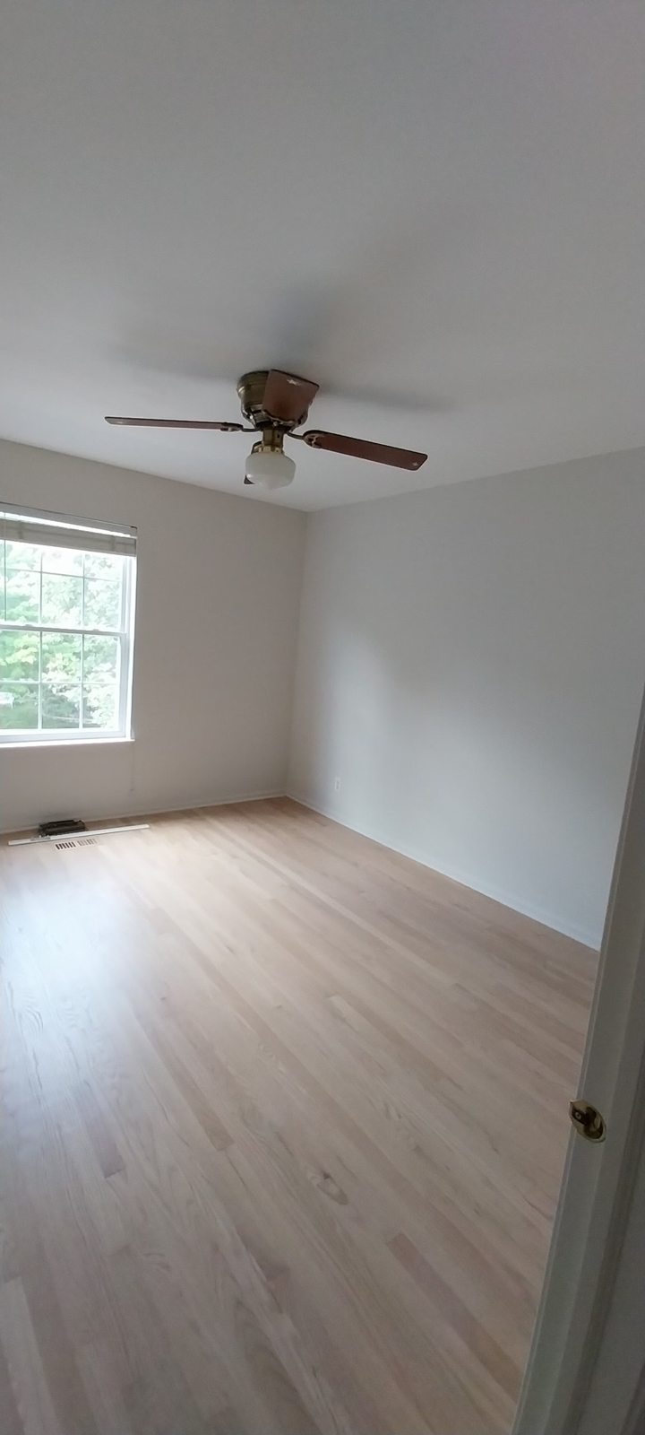 Finished room with new paint and wood floor